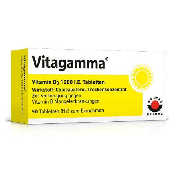 Vitagamma Vitamin D3 Gebrauchsanweisung, Dosierung, Zusammensetzung